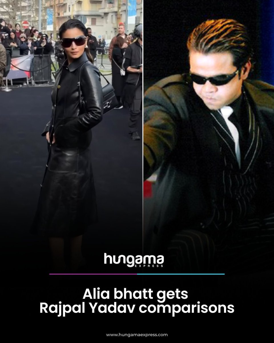 HungamaExpress's tweet image. While fans flooded timelines with side-by-side images and playful reactions, others jumped in to defend the actress, calling the comparison a stretch.

#EntertainmentUpdate #MusicNews #PopCulture #TrendingNow #hungamaexpress