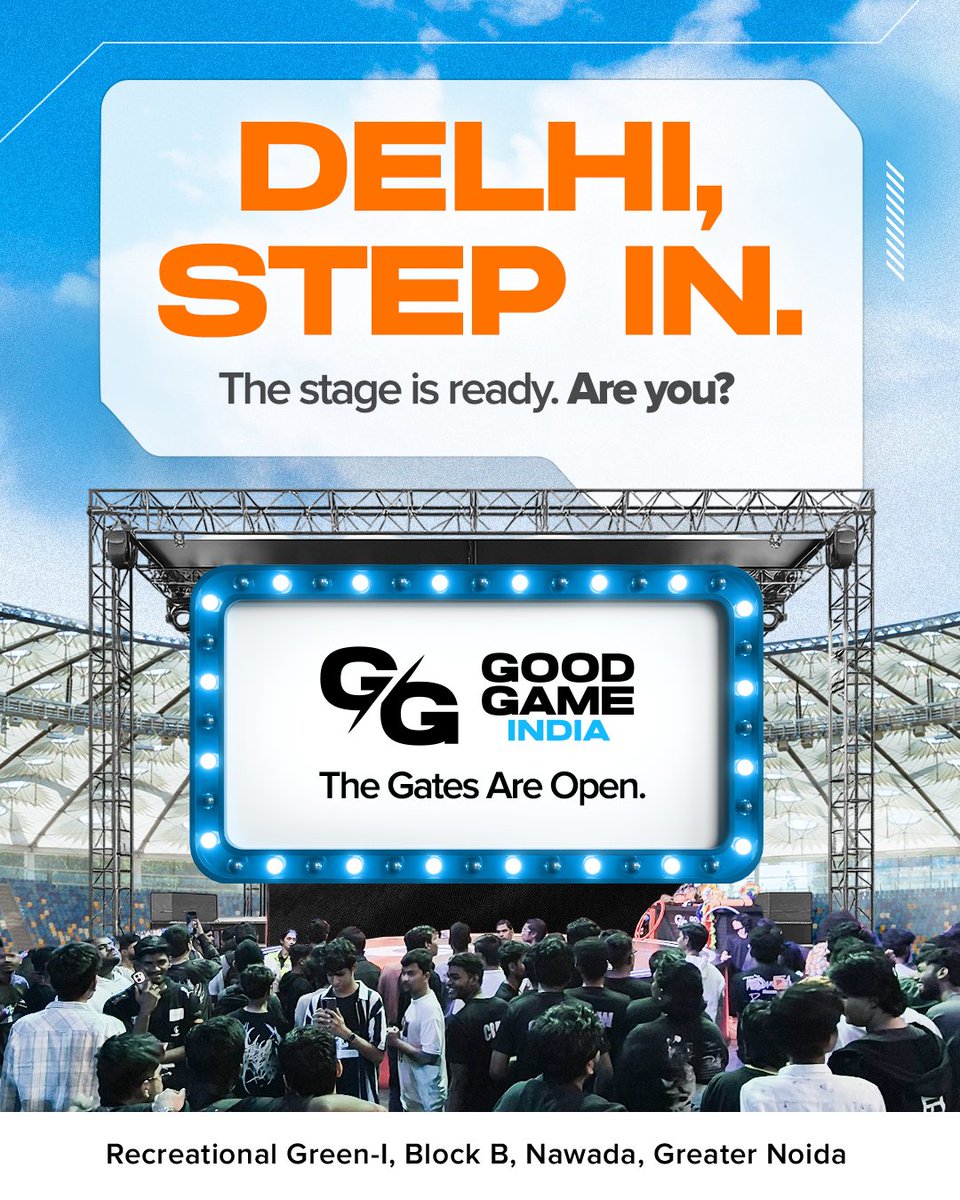 GGtv_community's tweet photo. DELHI, THE GATES ARE OPEN.

This is your moment.

Step in. Show up. Show out.

One audition can change everything.

See you inside.

#Goodgameindia #goodgametvshow #delhiauditions #goodgameindiaauditions
#goodgame https://t.co/64Y15yuknO