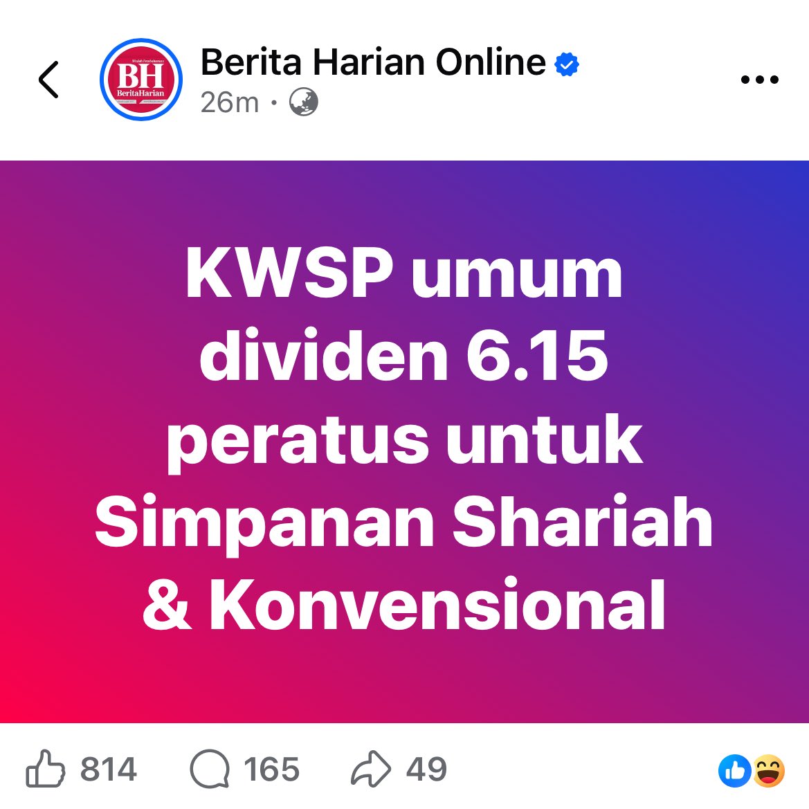 Yang buat emoji ketawa ni, mesti geng yang keluarkan KWSP sampai licin 😄