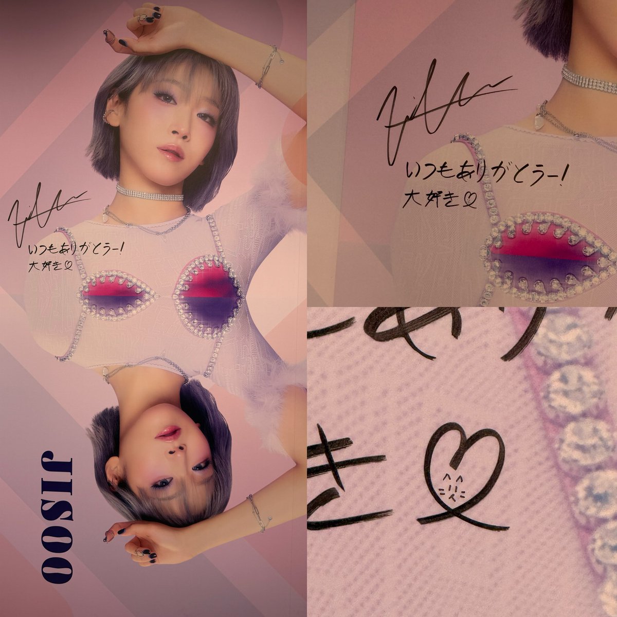 BADTZ_00's tweet photo. 昨日のオープン前に書きに来たという
サインとメッセージ😭🌹
これが見たくてきました🥹

pop-upもだけど
ジス🐱ひっそり描くの絶対ハマっててw

#HANA #ハラカド
#MAZE #MAZE_HARAKADO #HANAEXHIBITION https://t.co/dHvmhSOklY
