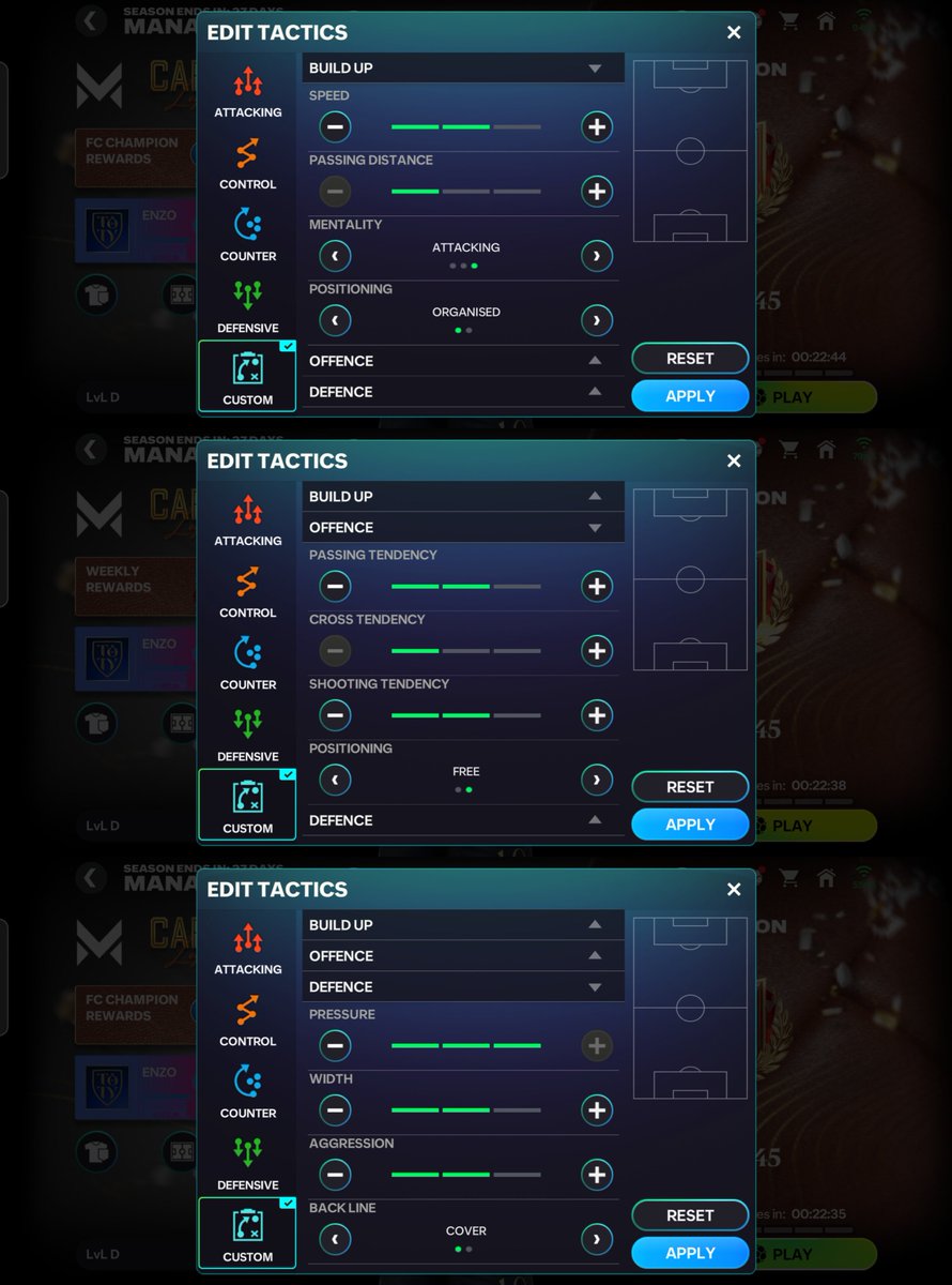MM Fc Champion ✅ 
Team and Tactics used 👇

#FCMobile 
<a href="/EASFCMOBILE/">EA SPORTS FC MOBILE</a>