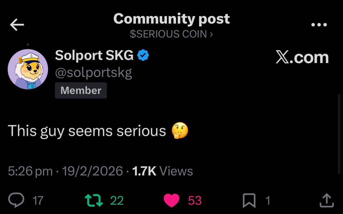 vemozthetrader's tweet photo. @DamianProsa $SERIOUS is the ticker brother. @MalatonKnows as a dev? That you can’t fade. H6qnGp5anYgMJYAaPXKSqKVYa6mKDrn1ruAeK5Dmbonk https://t.co/7QzZH5KPxU