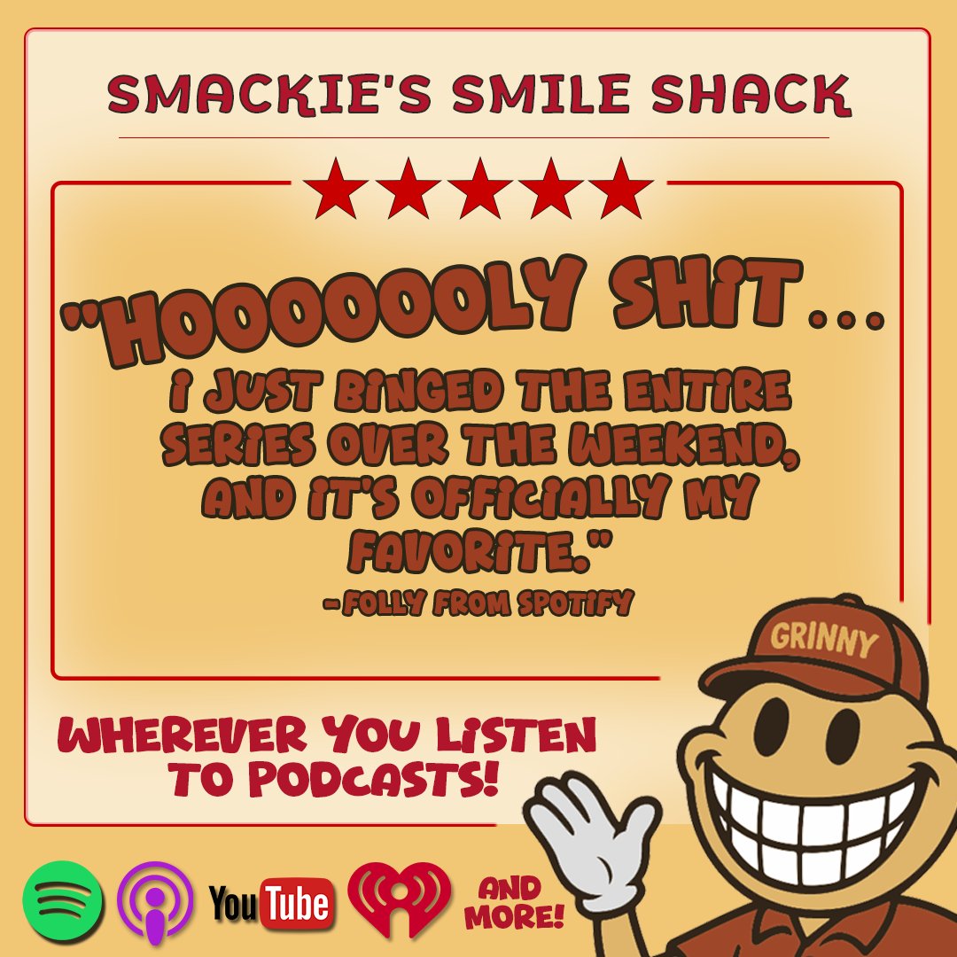 Smackie’s Smile Shack™ is proud to announce the successful deployment of another 5-Star Listener Experience™. 
Weekend binge engagement confirms our Smile Optimization Initiative™ is exceeding expectations. 
Thank you for your continued loyalty and brand alignment. ⭐⭐⭐⭐⭐