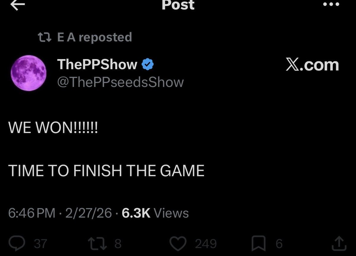 Looks like dyslexia got ya again PP…it’s spelled “WE WOST”!!! 👀👀😂😂😂

Shout out Dsq……errrr Xcrew!!!!