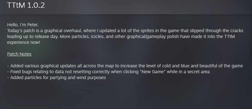 TTtMountainGame's tweet photo. A somewhat medium-large TTtM Update: https://t.co/dHx5a7AYph