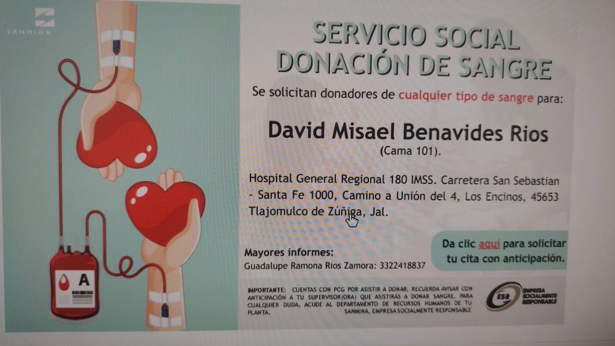 Veletti's tweet photo. #ServicioSocial 🩸❗
Interesados favor de comunicarse al 3322418837 https://t.co/eQPZ4Rlf9F