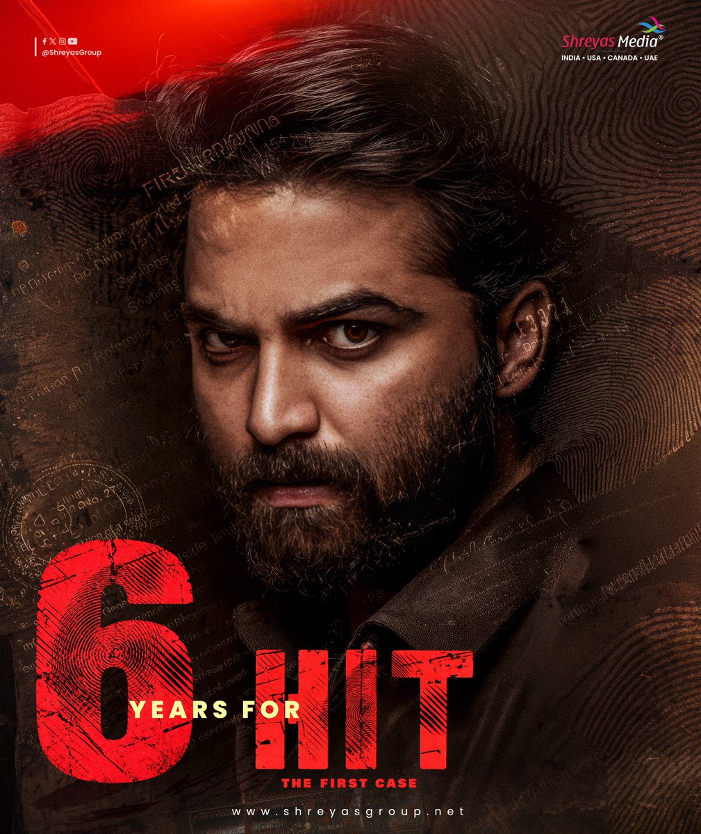 shreyasgroup's tweet photo. 6 Years. One unforgettable case. 🔥

Six years of Mystery, Mind games and Masterful storytelling.
Still a case we can’t forget #HitTheFirstCase ❤️‍🔥

#6YearsofHitFirstCase #Hit #VishwakSen #SaileshKolanu #NaturaStaraNani #HITMovie #ShreyasGroup #ShreyasMedia https://t.co/gdC6wszOdK