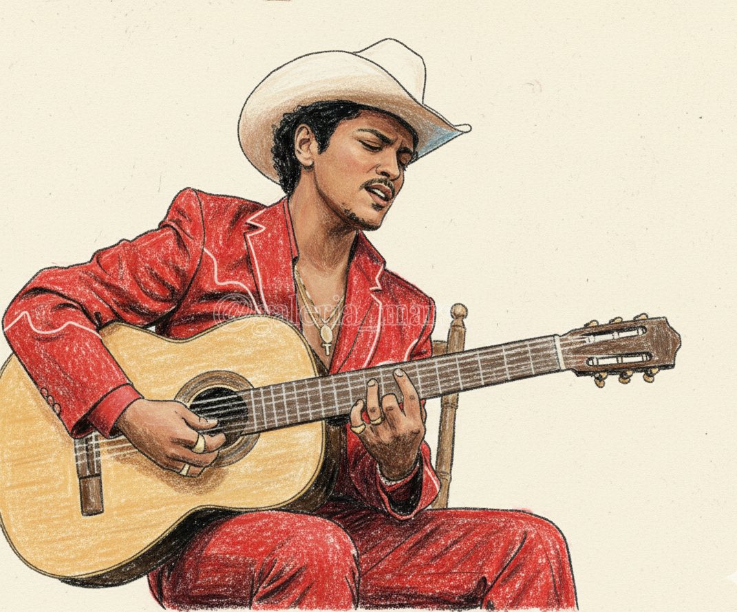 My romantic transformed into art 🌹🔥 <a href="/BrunoMars/">Bruno Mars</a>