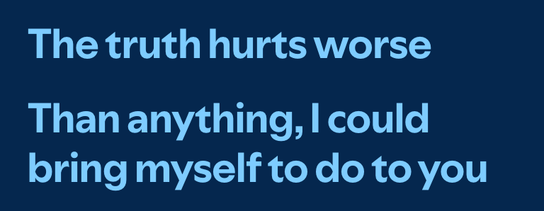 fakefobfan's tweet photo. really no need to write this or put it in a song or have this line exist anywhere. No need whatsoever. https://t.co/qEOYymZEoV