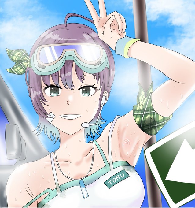 油断してはいけない…汗染みは腋だけではなく腕の方にもできる事を… 