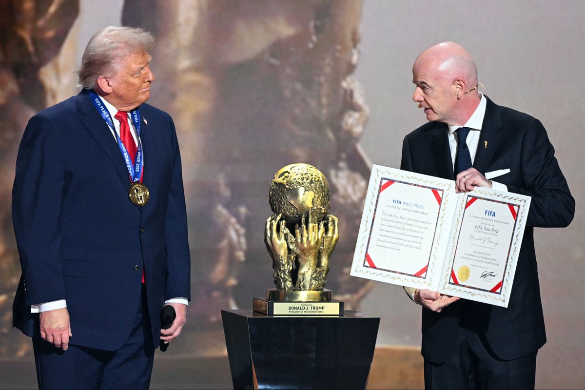 The FIFA Peace Prize keeps getting more prestigious by the day