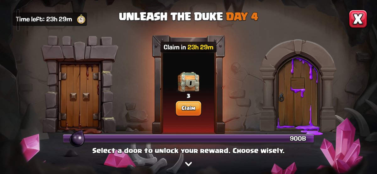 mjspace004's tweet photo. @ClashofClans Day 4 Rewards,
Clash of clans rewards

Door 1 :Event medals (200)

Door 2: Chest (3)

Door 3: Mighty Morsel (2)

#cocevent
#clashofclans https://t.co/hu2sXL7Opl