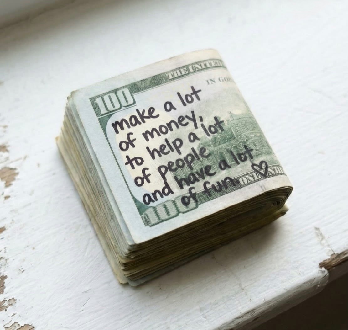 Keep it simple. Make more money, so you can help more people, and have a lot more fun. ✨♥️🙏🏼