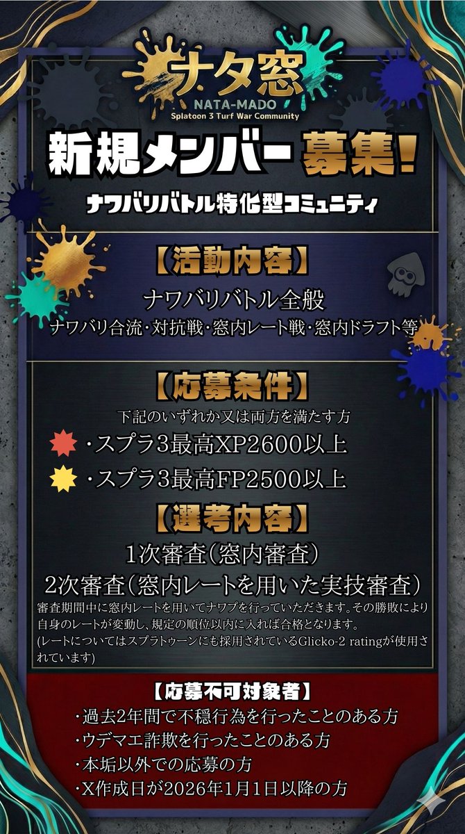 ナタ窓(ナワバリ窓) tweet media
