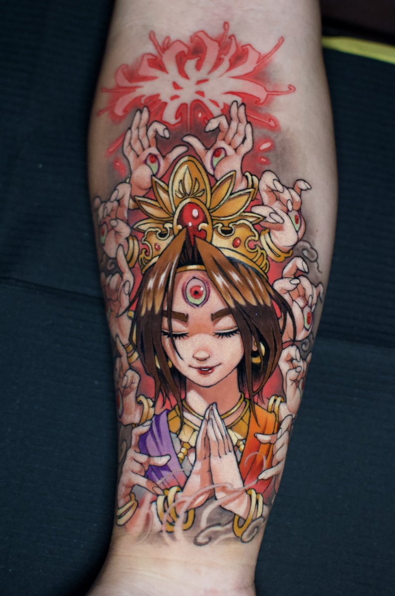 千手観音完成！ありがとうございましたー！！ #tattoo