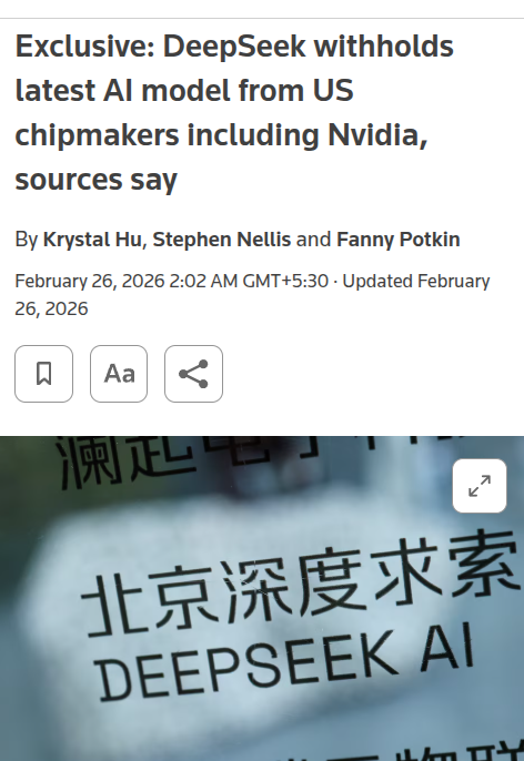 Reuters headline screenshot