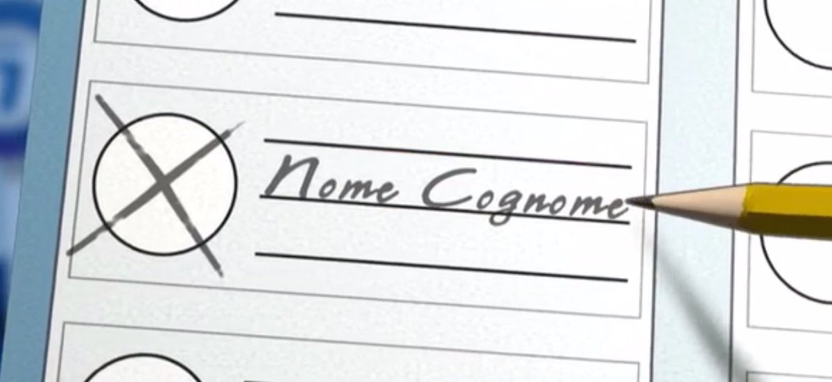 Io voglio scrivere nome e cognome del deputato e del senatore sulla scheda elettorale ✍️