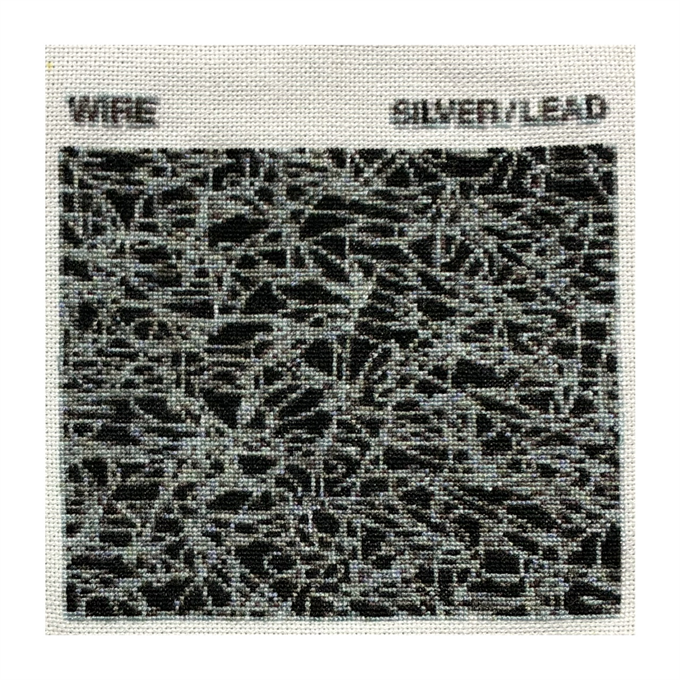 heavy_one_go's tweet photo. 刺繍77作目。Wire「 Silver / Lead 」 CDサイズ。
とにかく糸の色変えが細かくて完成までに時間がかかった。自分的には力作の一つ。（自画自賛）
#刺繍 #クロスステッチ #Embroidery #cross_stitch #crossstitch #Wire #SilverLead #ワイヤー https://t.co/Fj7cbjAswo
