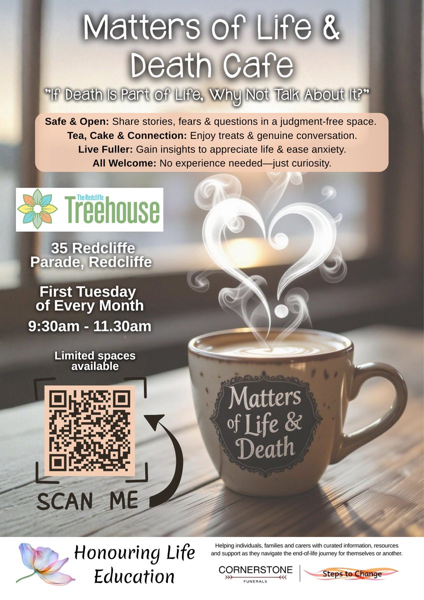 LeahMarmulla's tweet photo. The date is coming up fast.  

One week today, are you coming? 

We chat, we laugh, we ask each other important questions. 

We hold space for the concern, the uncertainty, the what ifs. 

We gently guide you to see other perspectives, but if you need more grief support, we will https://t.co/F2WJXSt3Y6