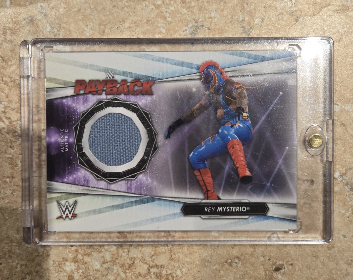 Rey Mysterio relic card! $5 pwe! (One Touch not included)