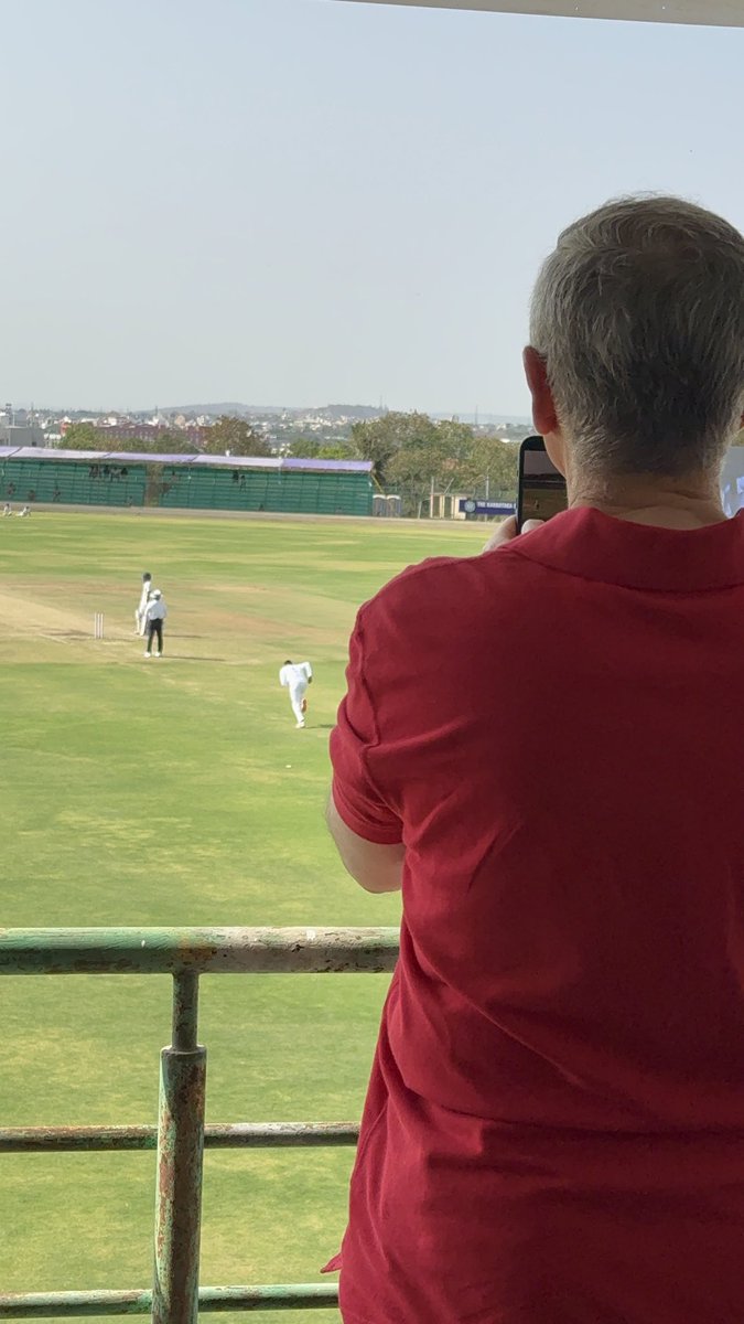 OmarAbdullah's tweet photo. In Hubballi to cheer the J&amp;K cricket team as they seal a historic win. There hasn’t been a day over the 5 day final that the team hasn’t dominated the opposition. https://t.co/Qy7LcJ6wGG