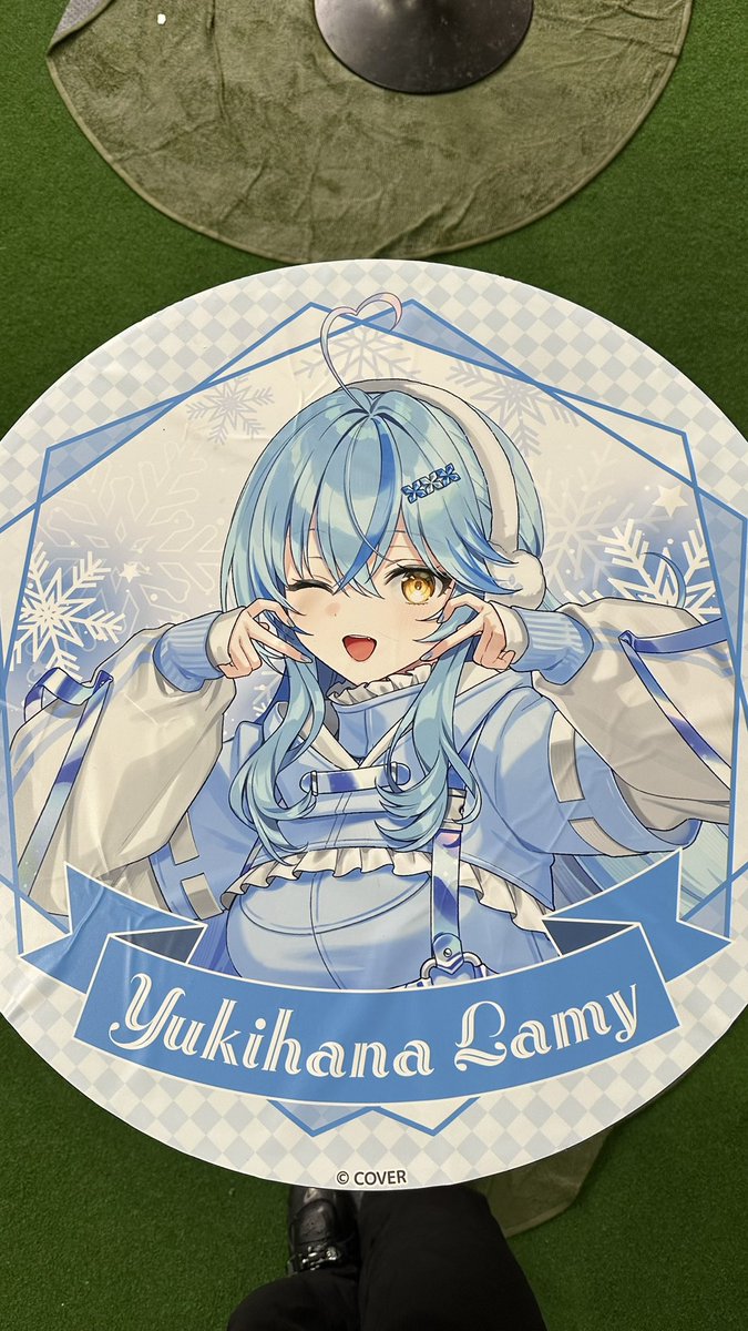 フードエリアの机もラッピングしてたね