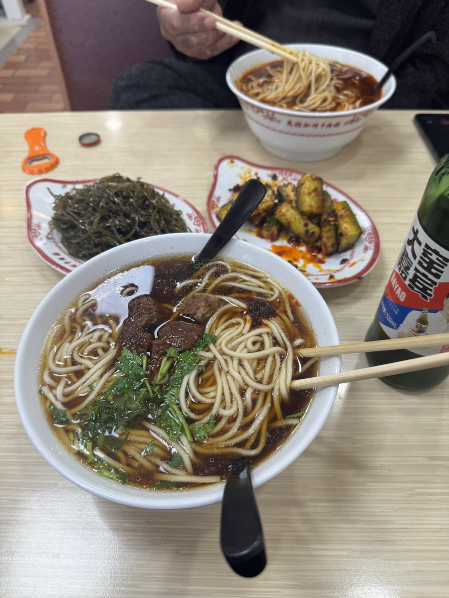 having northeastern chinese lunch with my taxi driver