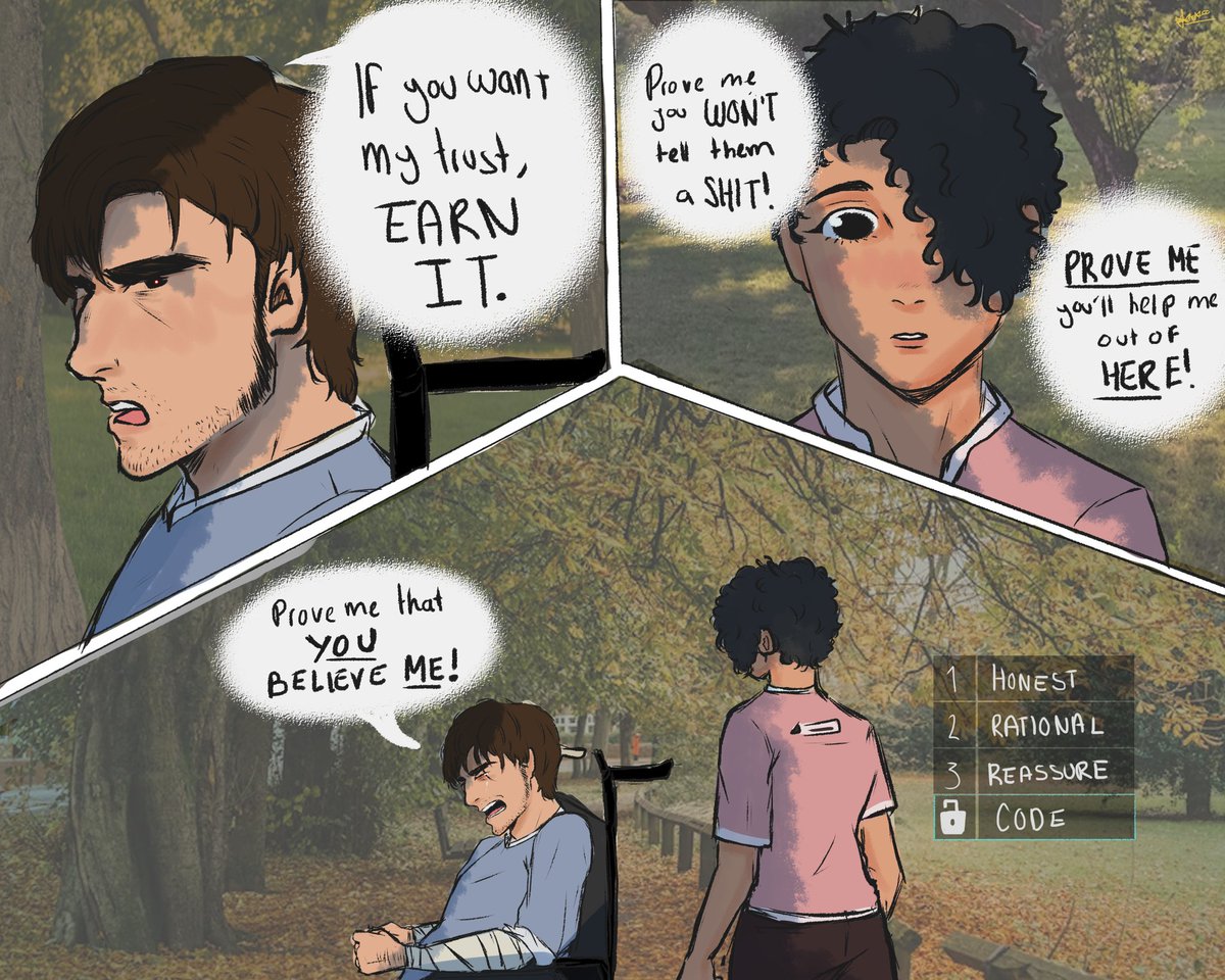 Okay I made a little comic(? Idk but yeah