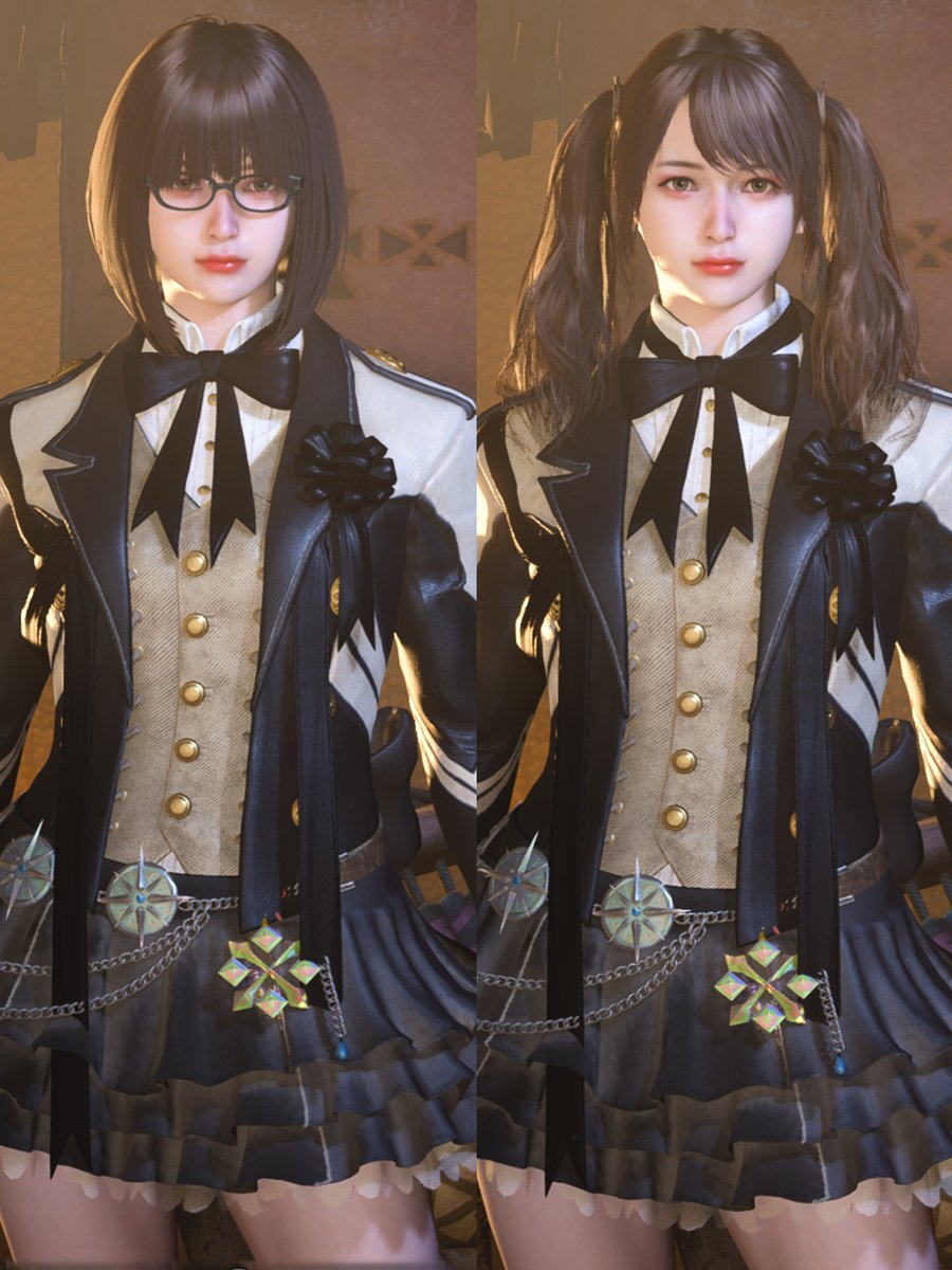 待て待て待てフルドレスでスクールブレザーっぽくなるの最高やんけ。

#MHWilds #モンハンワイルズ重ね着  #モンハンワイルズ