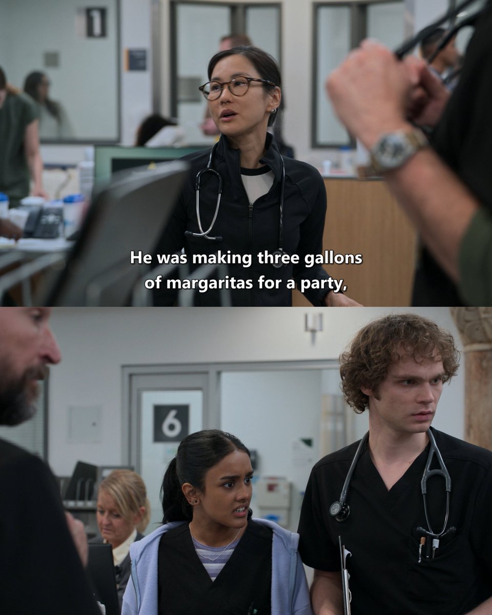 thinking about the fact that Tall Whitaker and Javadi would never ask that patient about making margaritas bc they simply don't go to parties/have a social life