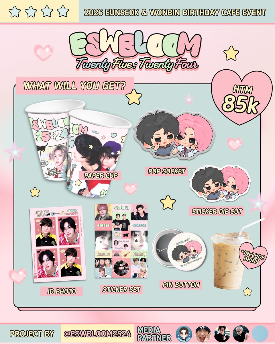 ESWBLOOM — Twenty Five : Twenty Four

Join the blooming celebration for Eunseok &amp; Wonbin!

🗓 04 April 2026 | 13.00–16.00 WIB
📍Boost Coffee Tebet
🎟 85K (merch + drink)

RSVP now open
🔗 bit.ly/eswbloom2524

#EUNSEOK #WONBIN
#2524_SeasonOf_ESWB
#ESWBLOOM_TwentyFiveTwentyFour