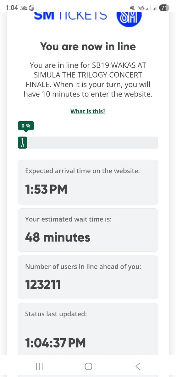 JoySiatela's tweet photo. Hala! Ang lala!!! 123K ang queue??? 
#WakasAtSimula 
#SB19WaS 
#Sb19 https://t.co/xDaTGsozPI