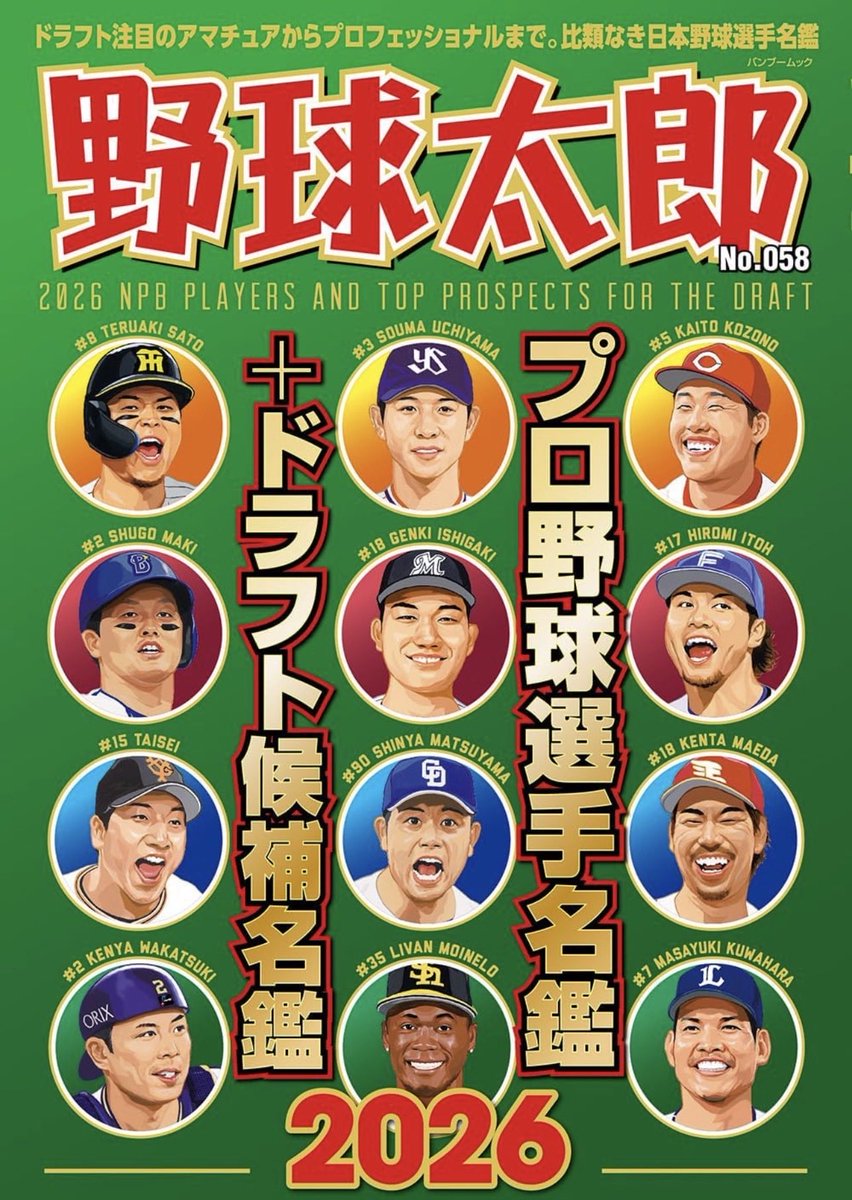 🚨最新号、本日2/28発売です！ 『野球太郎No.058 プロ野球選手名鑑+