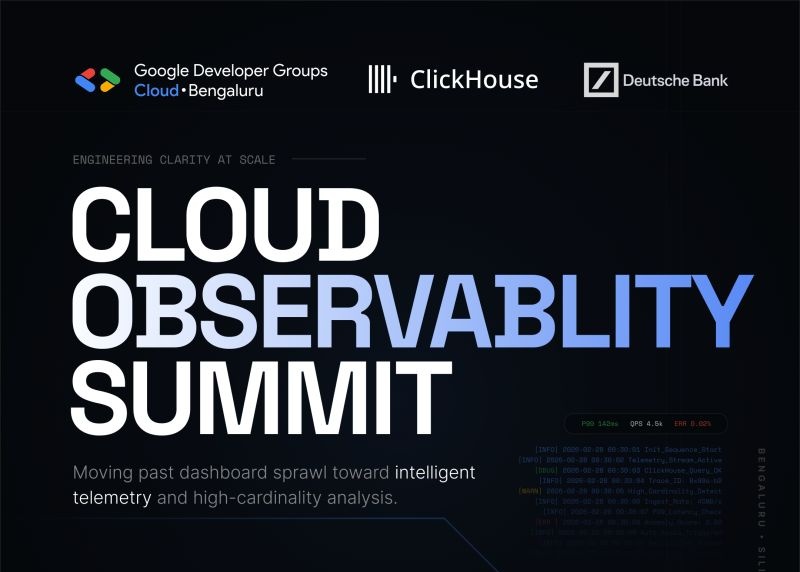 Sanketh_Kumar02's tweet photo. Here at @DeutscheBank for the Cloud Observability Summit 

@gdgcblr https://t.co/lVysrQutOt