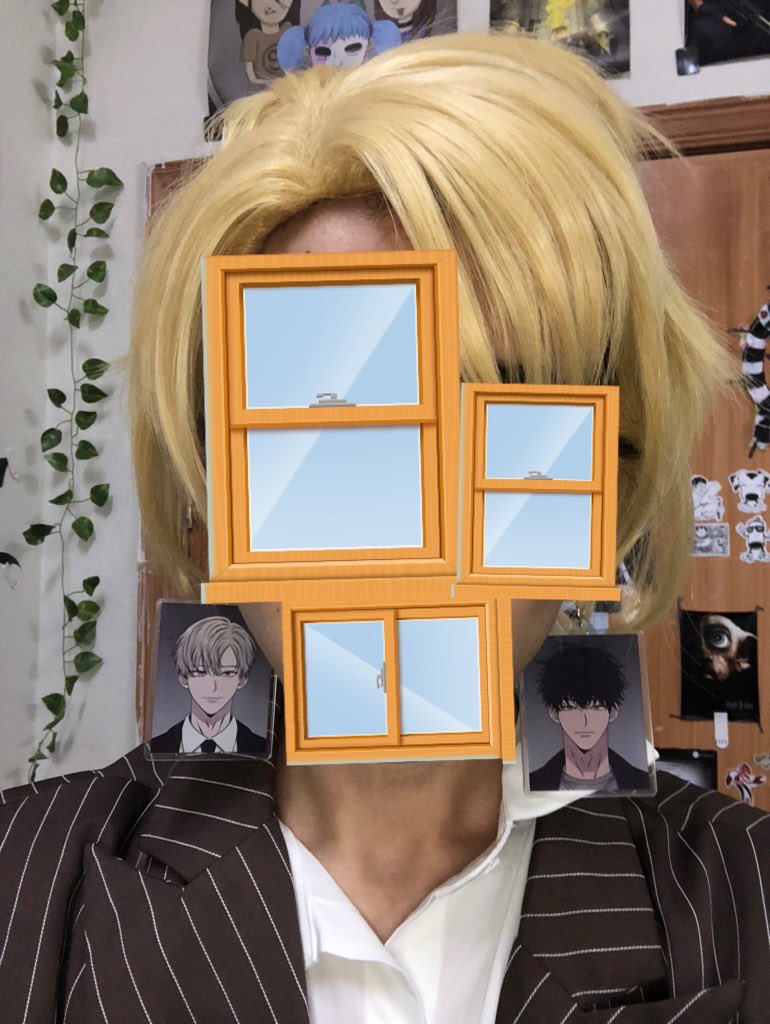 freesouls2001's tweet photo. this is my king lim not the character from spy family, also i’m a kid stealing my dad suit✌️it was so fun how they are so big on my body even i ruin the cosplay but no being able to wear the lenses, i made the earrings

2026 25 february 6pm
#thin #cosplay #lovejinx #limhaegyung https://t.co/ItMDkKijKK