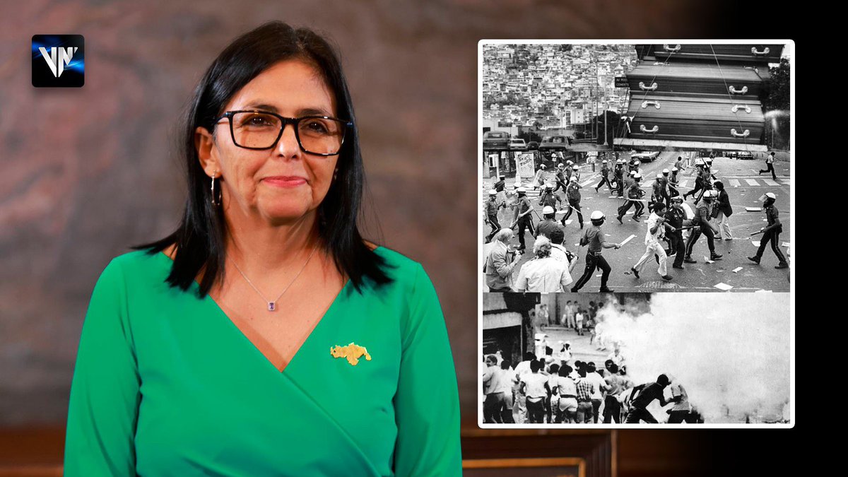 TheFurrialTime's tweet photo. Delcy Rodríguez sobre el Caracazo: «Aquella rebelión popular marcó el rumbo de la lucha por la igualdad social» https://t.co/WVH7zYUOkB