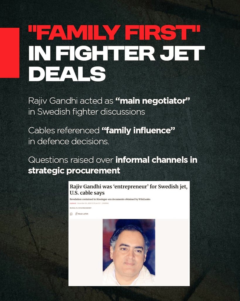 Institutional integrity requires that allegations related to governance be examined through evidence based processes rather than political narratives. #CompromisedRajivGandhi