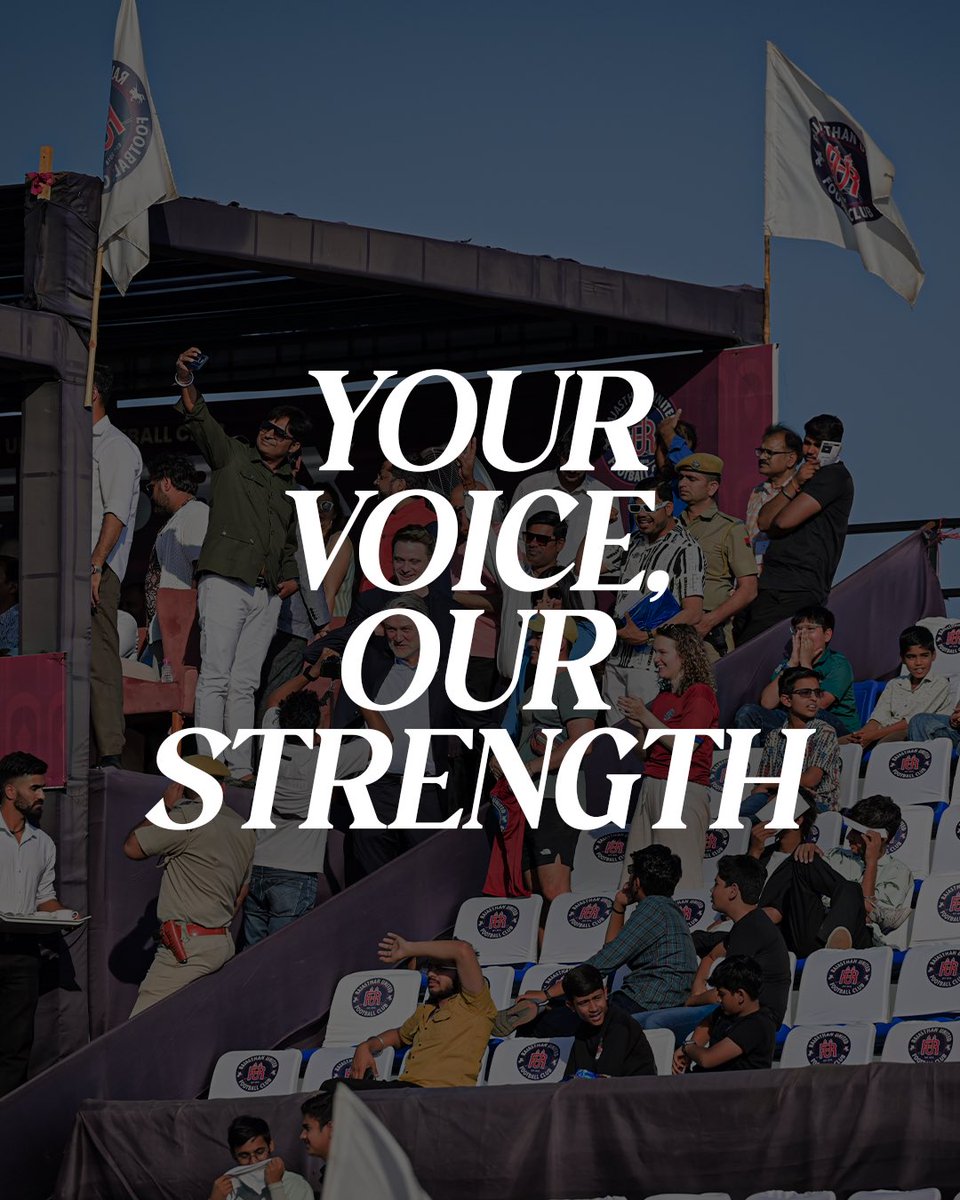 RajasthanUnited's tweet photo. Calling our @rajasthanunitedultras - the IFL 2025-26 season needs your voice louder than ever.🏟️⚔️🎶

ARE YOU READY?

#fans #rajasthanunitedultras #IFL26 #ourstrength #warriorsinthestands https://t.co/ybt88bgfw6
