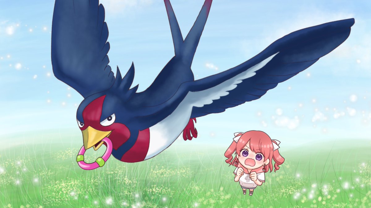 昨日は！やっぱり！！スバメが内定したのが嬉しかったな〜〜〜〜！ポケモン新作はスバメ、オオスバメとまた冒険ができるんだ…！！！ド根性のあの子と！！！