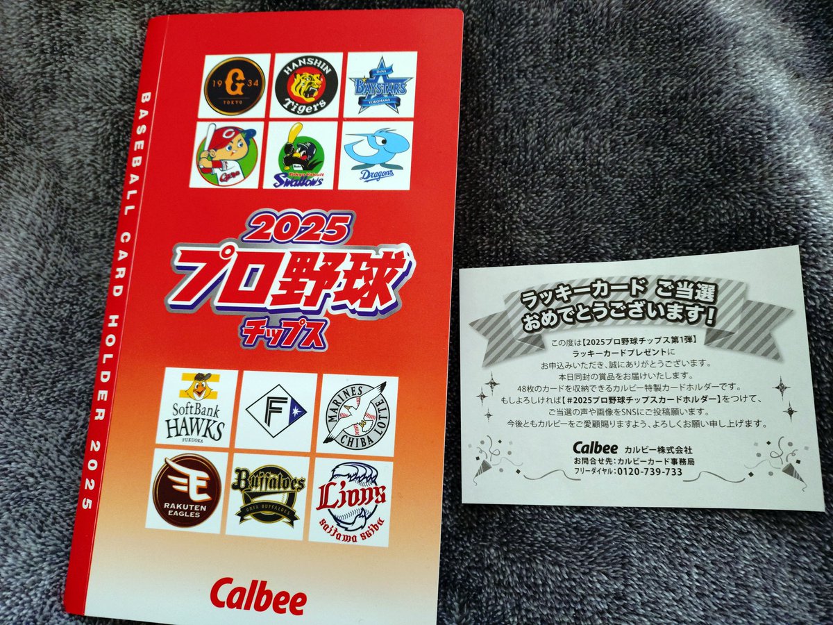 プロ野球も好きなので、これが当選するととても嬉しいのです