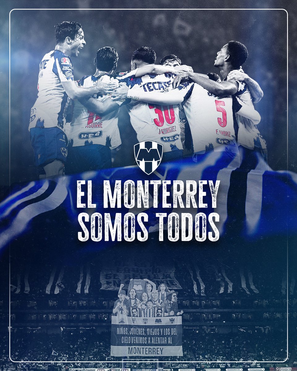 Rayados's tweet photo. Un sentimiento para siempre.🔵⚪ https://t.co/L5XH1mXSji