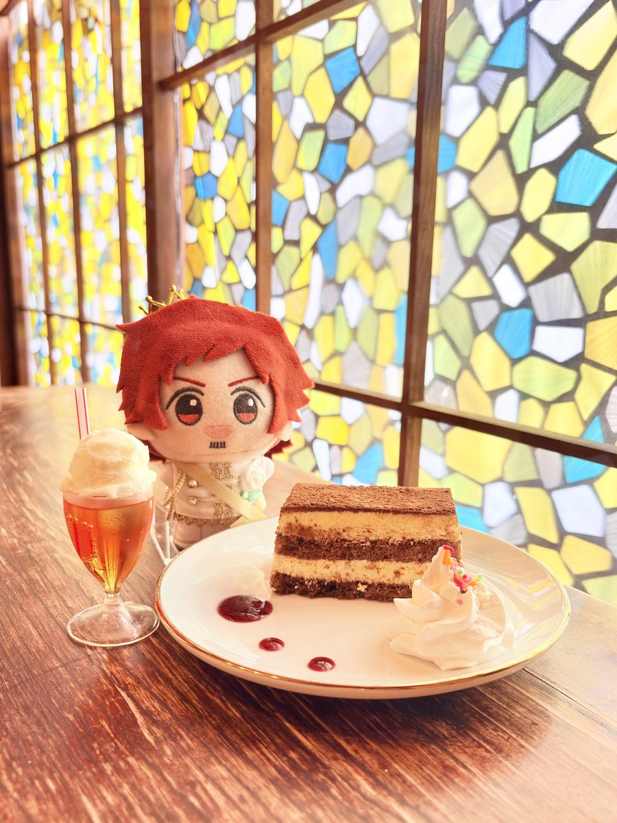 クリームソーダが綺麗でとっても素敵でした✨ ぬいぐるみ用のミニミニ