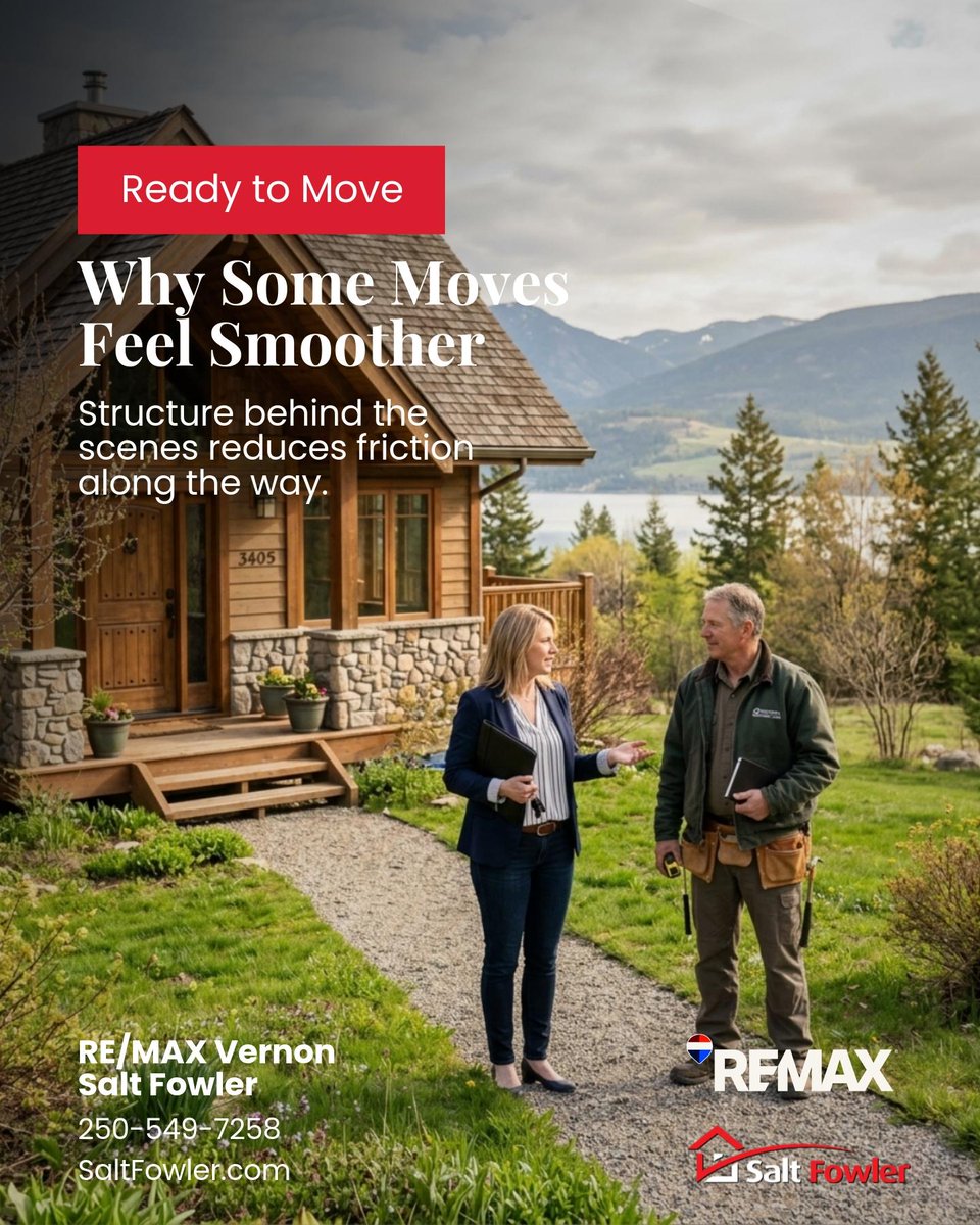 LisaSalt's tweet image. Some real estate moves feel organized and steady. Others feel reactive and stressful. The difference is rarely luck.

With the right structure in place, the process becomes more manageable and far less overwhelming.

#JustAddSalt #SaltFowler #RemaxVernon #FebruaryRealEstate