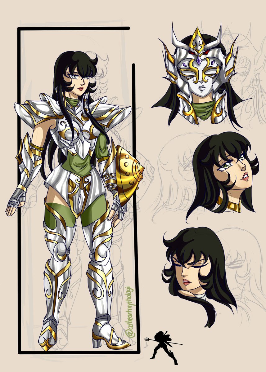 después de tantos años ,muestro de manera oficial la armadura de mi personaje akemi de libra ,quien sigue teniendo enlace fuerte a la armadura dorada de libra junto a dohko.este diseño a sufrido gigantes cambios y finalmente este 2026solidifique mi idea! #akemi #libra #saintseiya