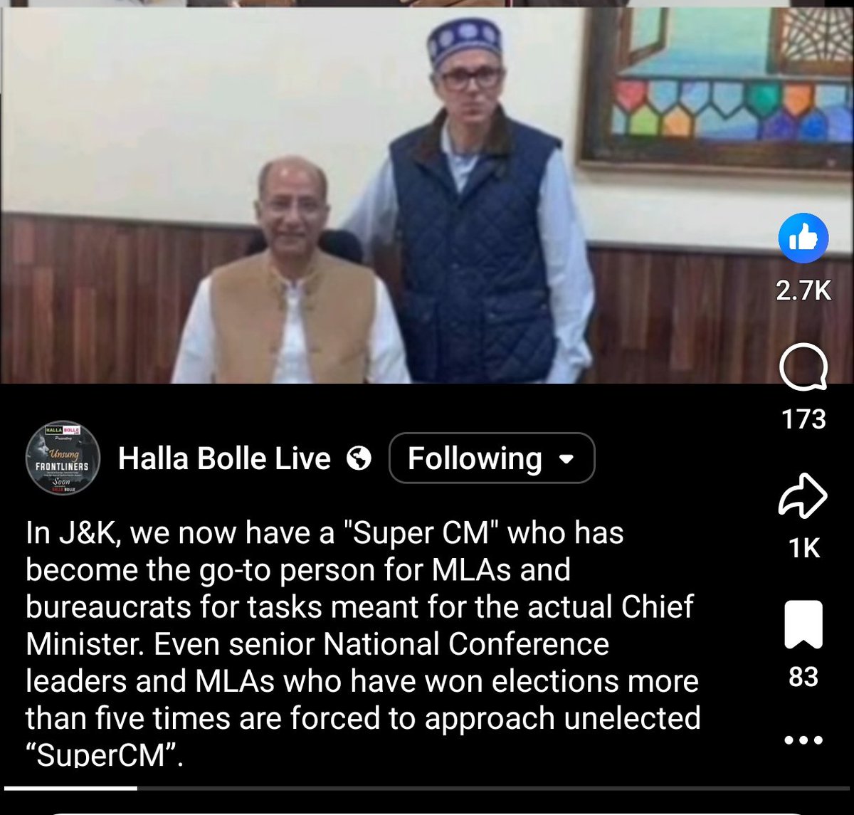 Citizens have witnessed difficult times and unmet promises. Governance is not about privilege or position—it’s about service, responsibility, &amp; delivering results. J&amp;K needs leadership that prioritizes public welfare over comfort and ensures real change on the ground. #ShameForNC