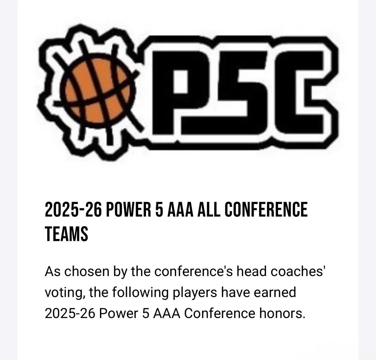 Tay_mlg's tweet photo. Thanks to my coaches, my teammates, my family and all the people that support me, I’ve been honored by being the only C/O 2027 player in the Power 5 AAA 1st Team All Conference, and All Defensive Team. Just getting started.
@CoachJonesWNA @CoachLeedham @NEPrepBB https://t.co/cfW8q0PR2A