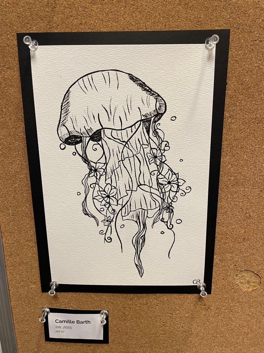 A new collection of senior student artwork is now on display. The exhibit highlights experimentation with ink, textiles, and a variety of mediums and subjects that reflect their individual choices, interests, and passions. #ArtClass  #StudentArt #ArtExhibition #HighSchoolArt
