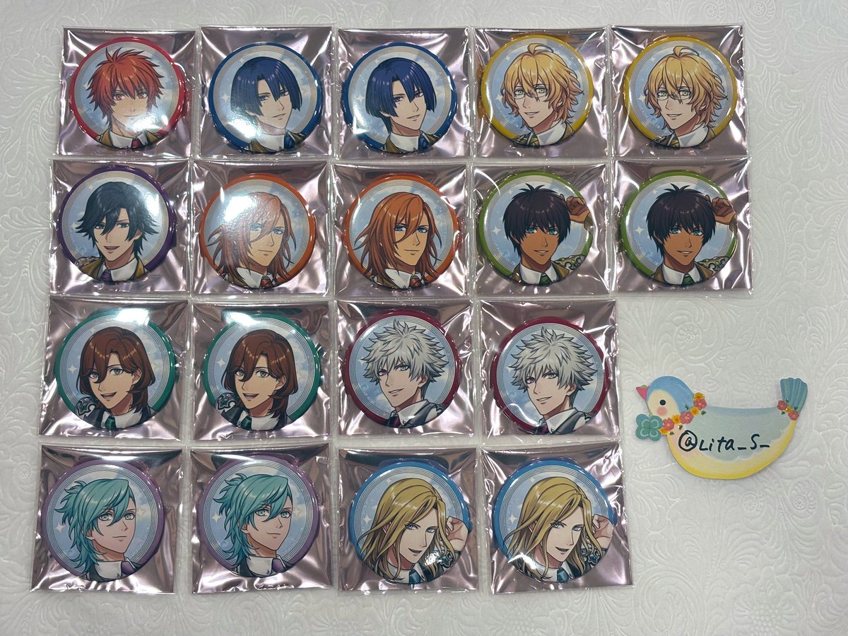 交換】うたプリ ASSHC 缶バッジ SHINING 譲➮音也・真斗・那月・トキヤ