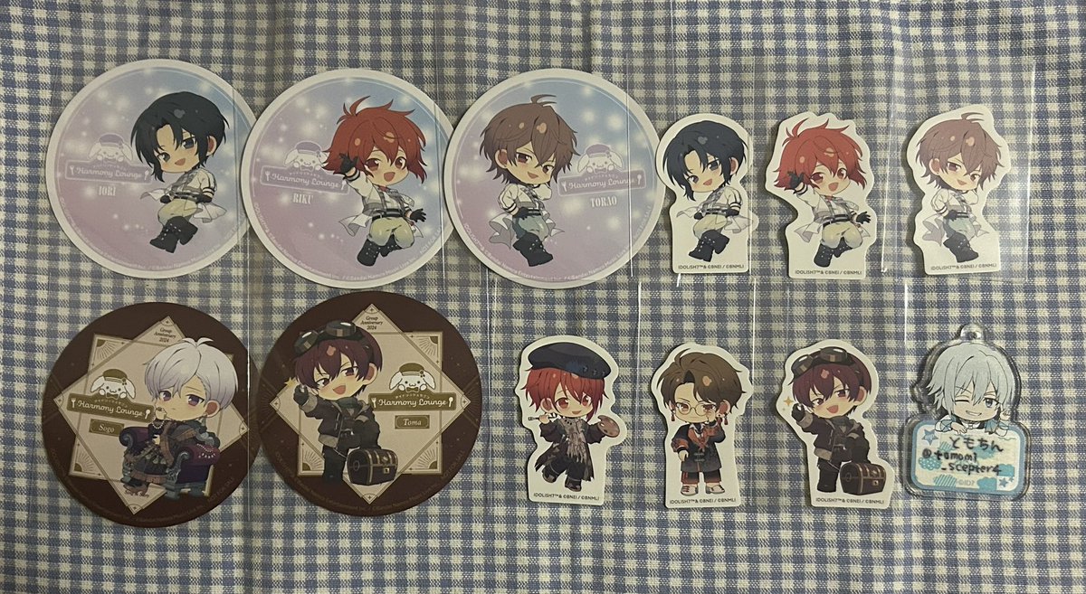 tomomi_scepter4's tweet photo. 【交換】アイドリッシュセブン アイナナ アニカフェ コースター ステッカー

譲）一織 壮五 陸 龍之介 トウマ 虎於

求）記念日 千

池袋手渡し、郵送どちらでも可能。 https://t.co/t86VHlhu9K