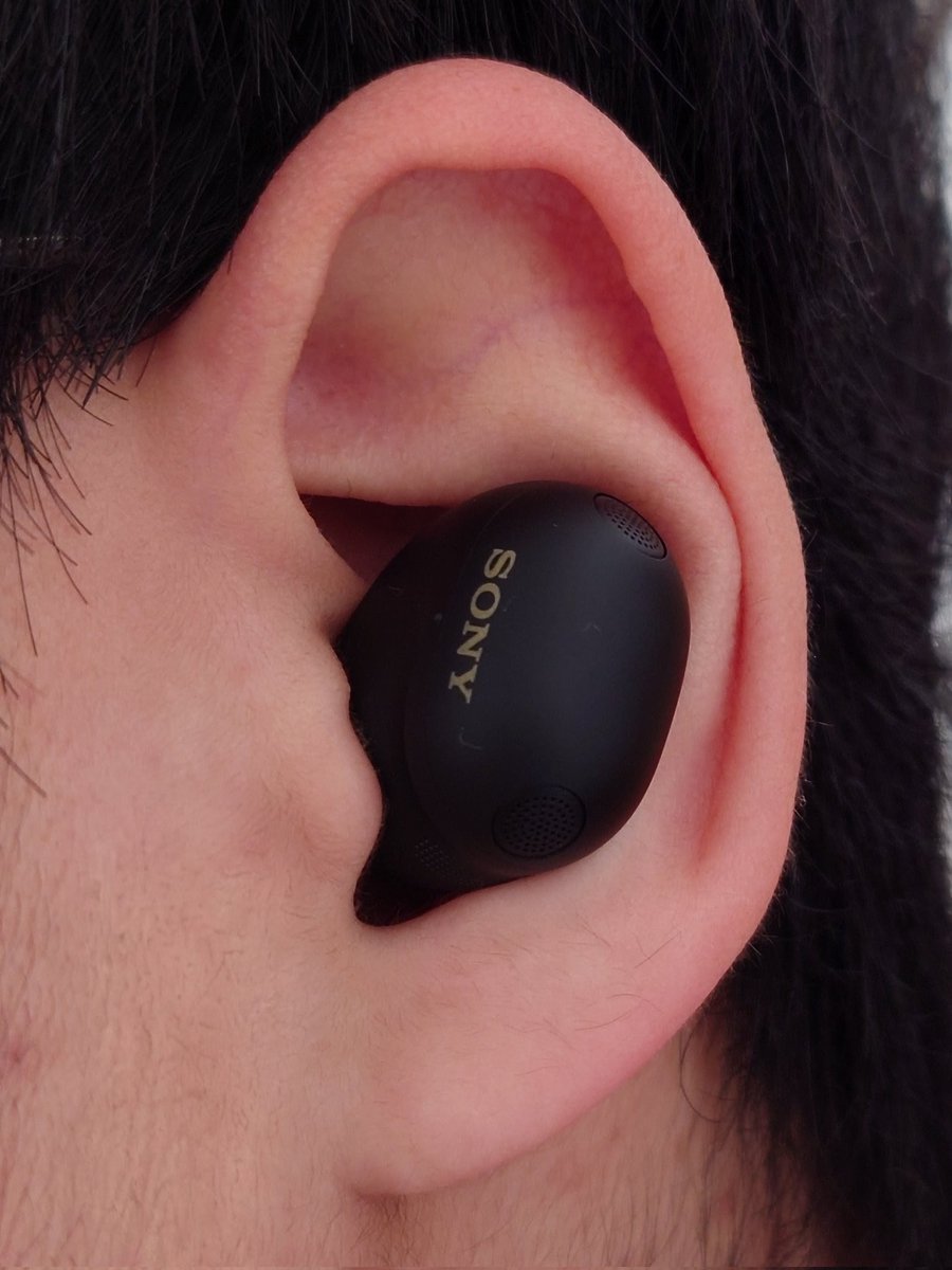 SONY WF-1000XM6の装着感はM5よりはかなり良くなっていますが、若干